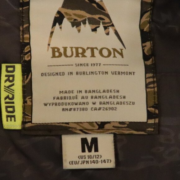 BURTON DRYRIDE jacket boys M snowboard ski blue Aztec waterproof outdoor hiking - Picture 7 of 11